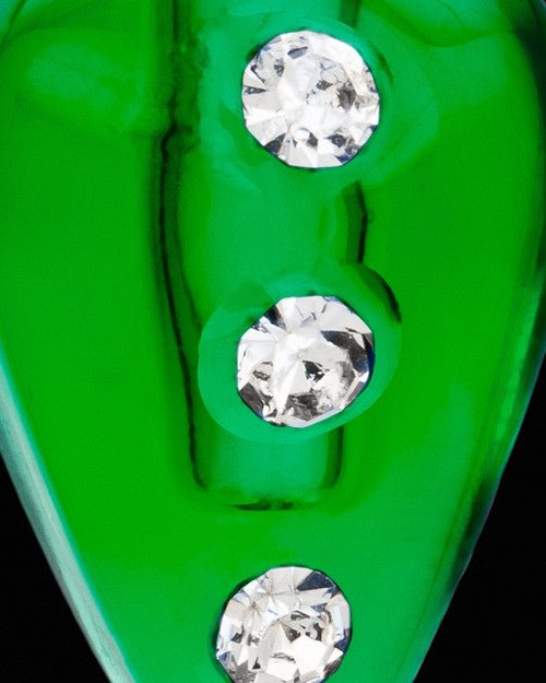 Locket Jewelry Green Joyful Glass Locket