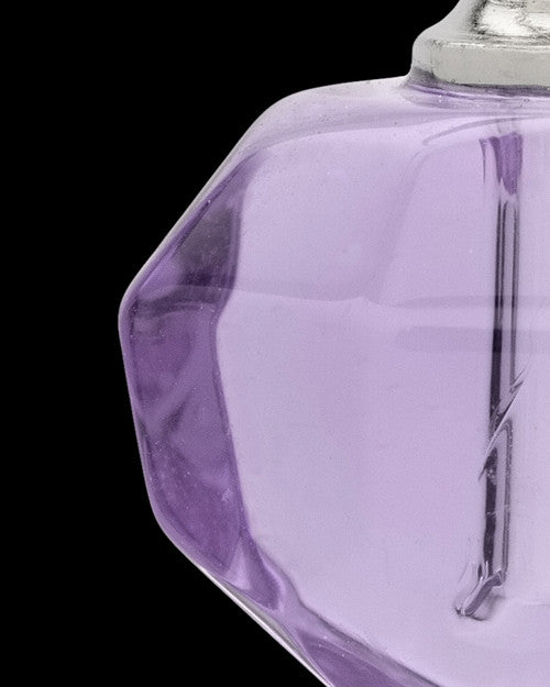 Urn Necklace Lavender Tiny Tear Glass Locket
