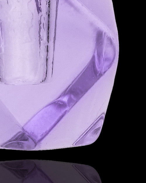Urn Necklace Lavender Cubes Glass Locket