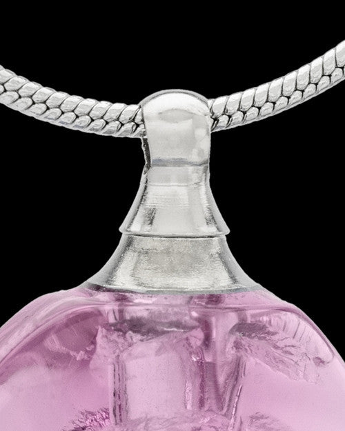 Urn Necklace Pink Fall Glass Locket