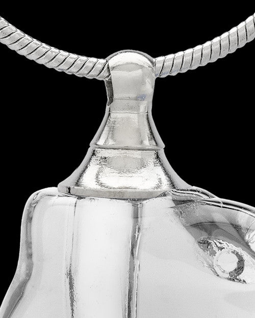 Urn Necklace Clear Aquatic Glass Locket