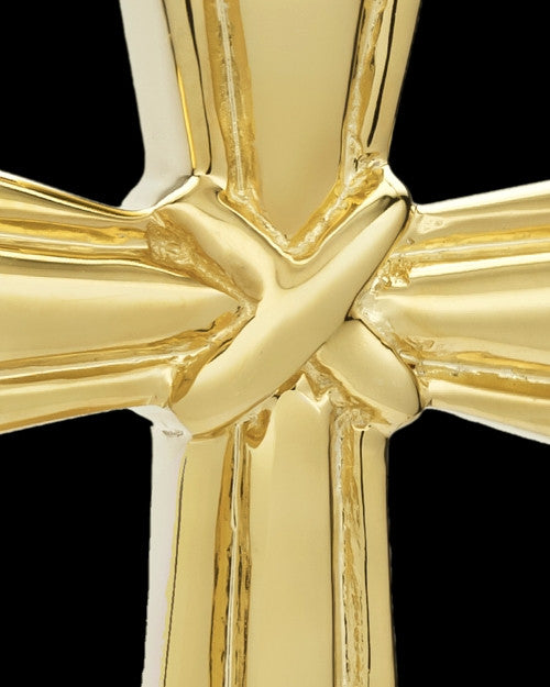 Cremation Ash Jewelry Antique 14K Gold Wrapped Cross