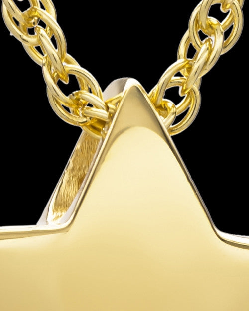 Cremation Charm Small Gold Plated Sliding Star Keepsake
