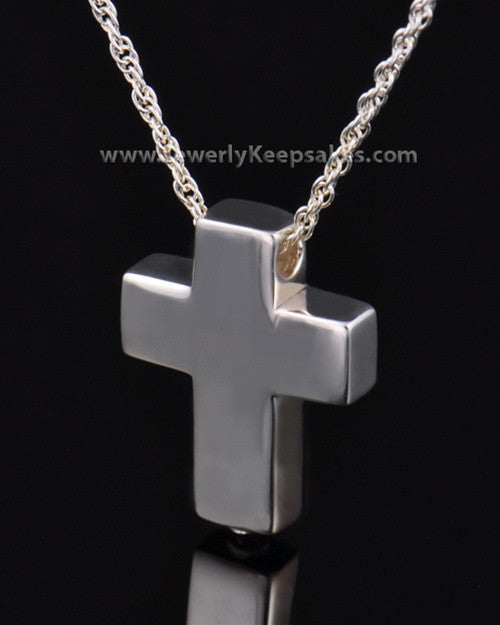 Remembrance Pendant Sterling Silver Slider Cross