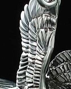 Ash Urn Locket Sterling Silver Diving Eagle