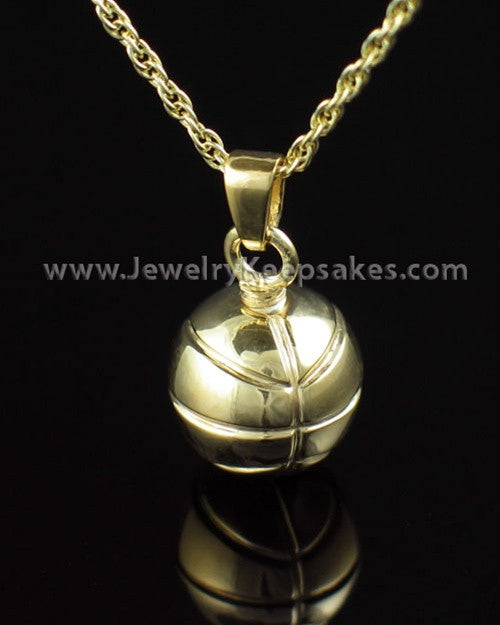Memorial Jewelry Gold Vermeil Basketball