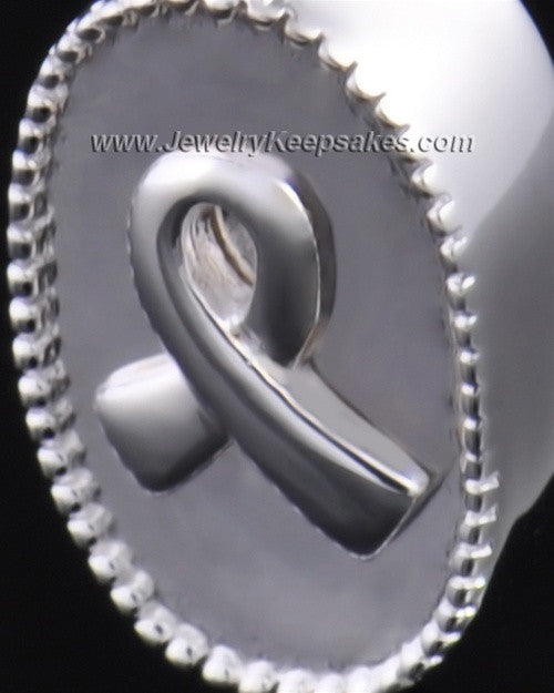 Ashes Pendant Breast Cancer Keepsake Sterling Silver