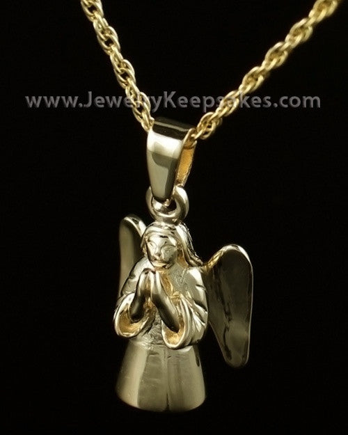 Cremation Keepsake Gold Plated Praying Angel