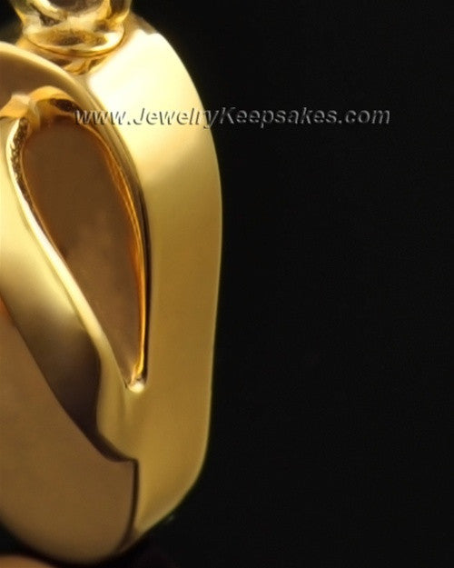 Gold Plated Summer Days Sandal Cremation Necklace
