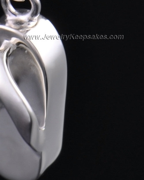 Sterling Silver Summer Days Sandal Cremation Necklace
