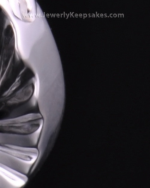Memorial Pendant Sterling Silver Wings Keepsake