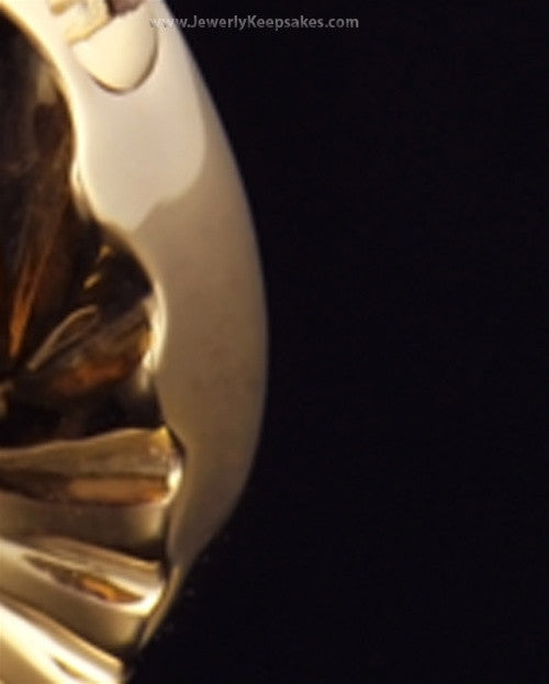 Memorial Pendant Gold Plated Wings Keepsake