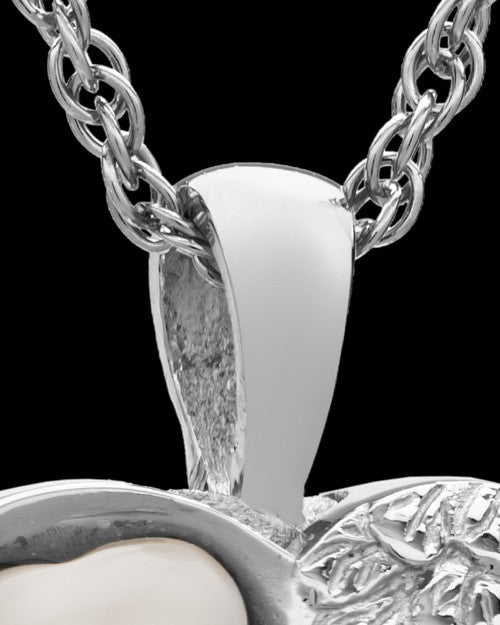 Cremation Jewelry Sterling Silver Forever Loved Heart Keepsake