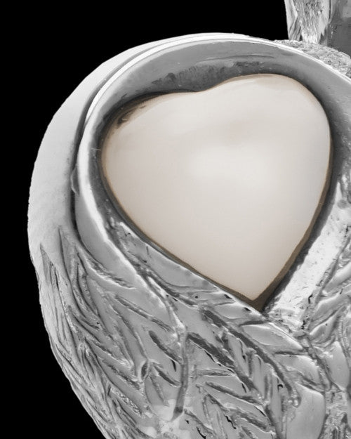 Cremation Jewelry Sterling Silver Forever Loved Heart Keepsake