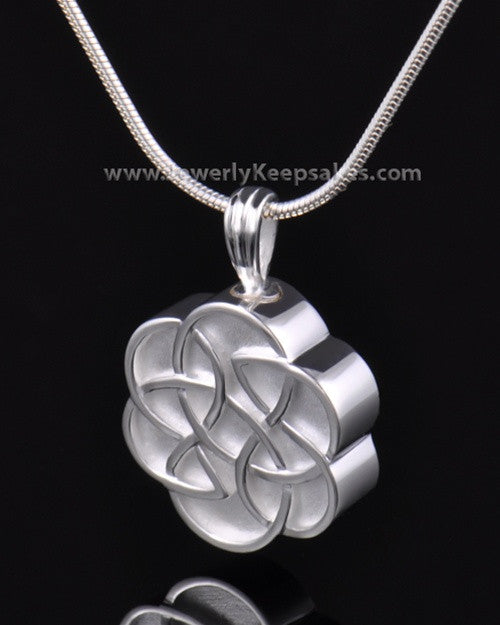 Urn Pendant Sterling Silver Celtic Daisy Keepsake