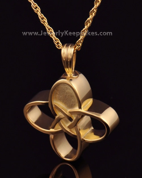 Memorial Keepsake Gold Plated Celtic Cross Keepsake