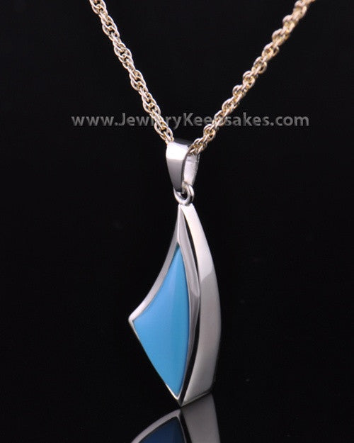 Sterling Silver Turquoise Sail Away Keepsake