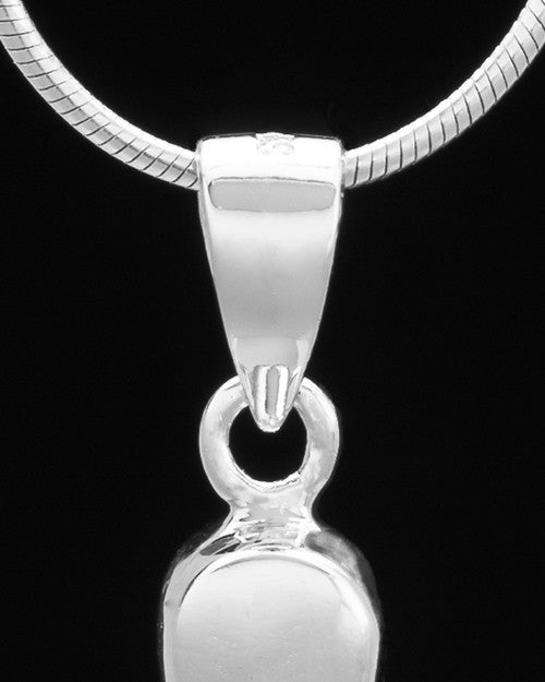 Silver Plated Angelic Symphony Cremation Urn Pendant