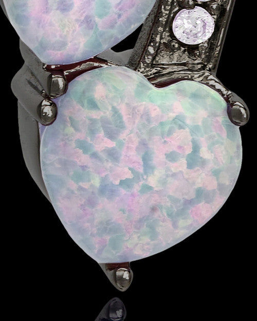 Black Plated with Pink Treasures of the Heart Keepsake Jewelry