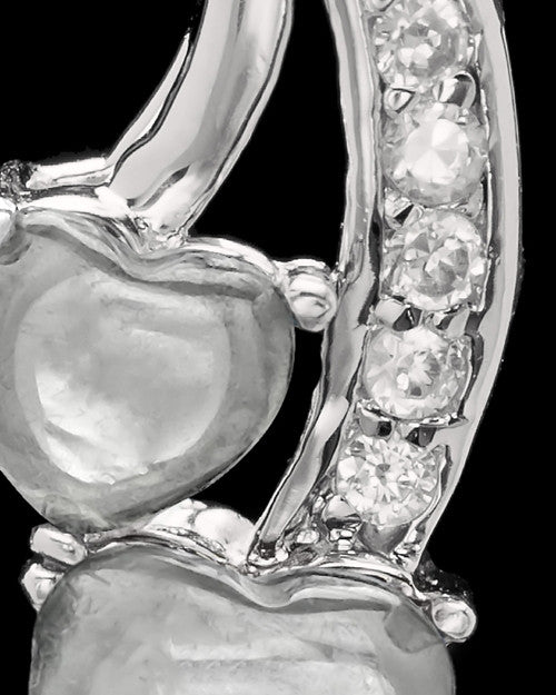 Sterling Silver Clear Treasures of the Heart Cremation Urn Pendant