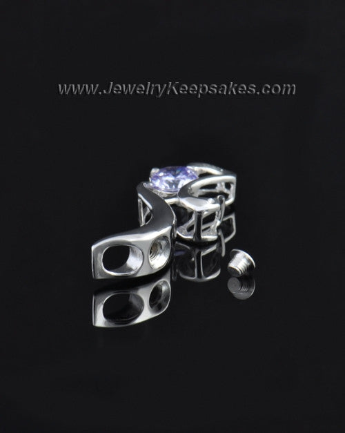 Sterling Silver Awakening Cremation Urn Pendant