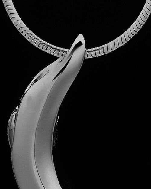 Black Plated Awakening Cremation Urn Pendant