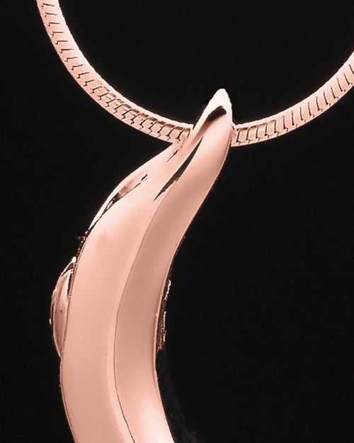 Rose Gold Plated Awakening Cremation Urn Pendant