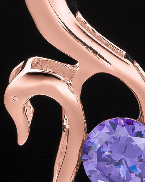 Rose Gold Plated Awakening Cremation Urn Pendant