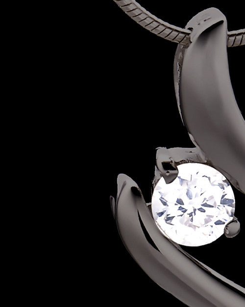 Black Plated Endless Love Keepsake Jewelry