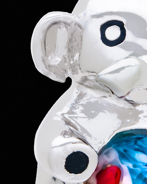 Silver Plated Exuberant Elephant Cremation Urn Pendant