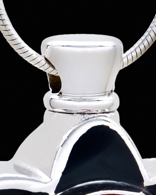 Silver Plated Sassy Flower Cremation Urn Pendant