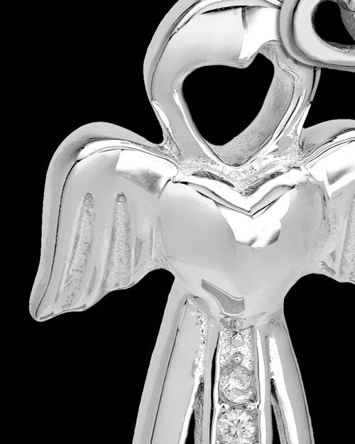 Sterling Silver August Heavenly Attendant Cremation Urn Pendant