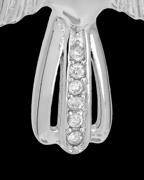 Sterling Silver August Heavenly Attendant Cremation Urn Pendant