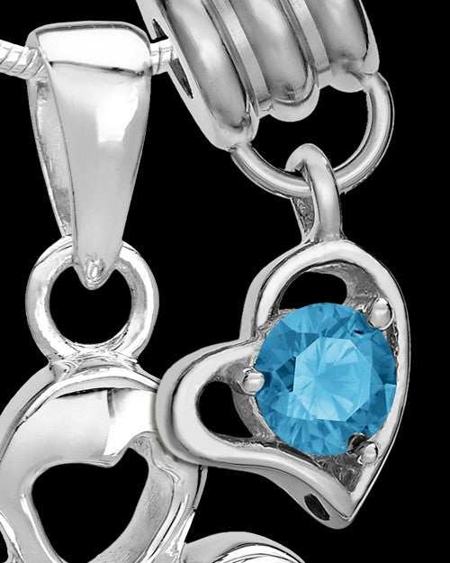Sterling Silver December Heavenly Attendant Cremation Urn Pendant
