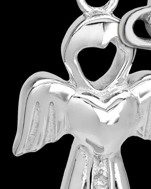 Sterling Silver January Heavenly Attendant Cremation Urn Pendant