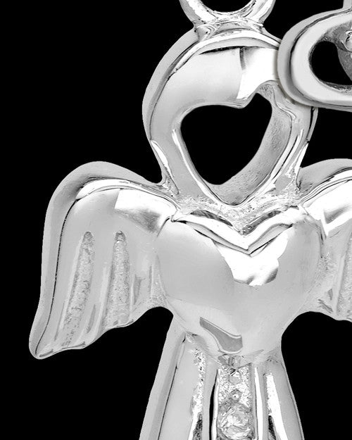 Sterling Silver October Heavenly Attendant Cremation Urn Pendant