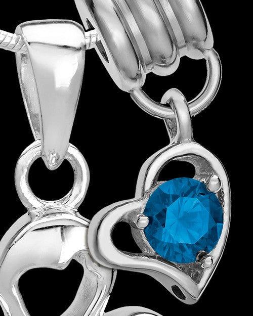 Sterling Silver September Heavenly Attendant Cremation Urn Pendant