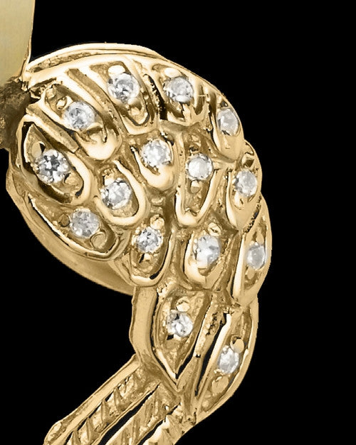 Gold Plated Winged Memories Heart Keepsake Jewelry