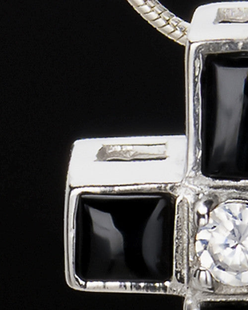 Sterling Silver Cross of Worship Cremation Urn Pendant