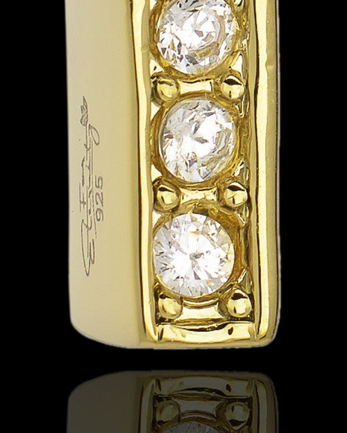 Gold Plated Saintly Cross Cremation Urn Pendant