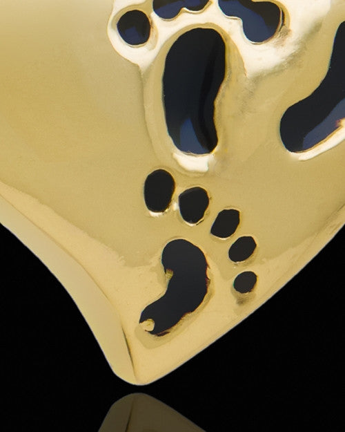 Gold Plated Journey to My Heart Cremation Urn Pendant