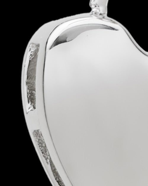 Silver Plated Key to My Heart Cremation Urn Pendant