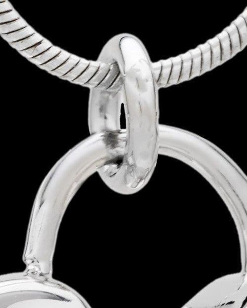 Silver Plated Key to My Heart Cremation Urn Pendant