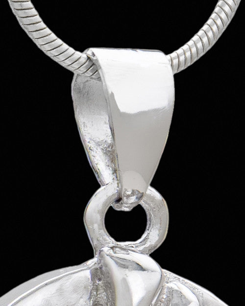 Silver Plated Lillian Cremation Urn Pendant