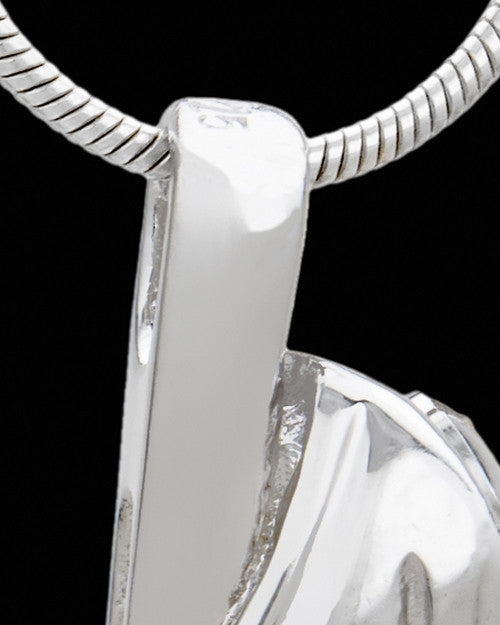 Engraved Sterling Silver Grace Cremation Urn Pendant Necklace