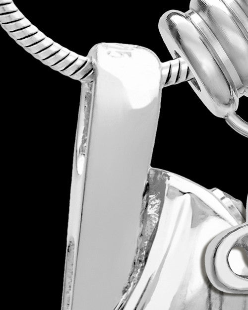 Sterling Silver Grace Cremation Urn Pendant - August