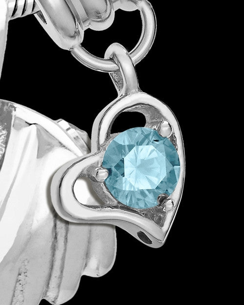Sterling Silver Grace Cremation Urn Pendant - March