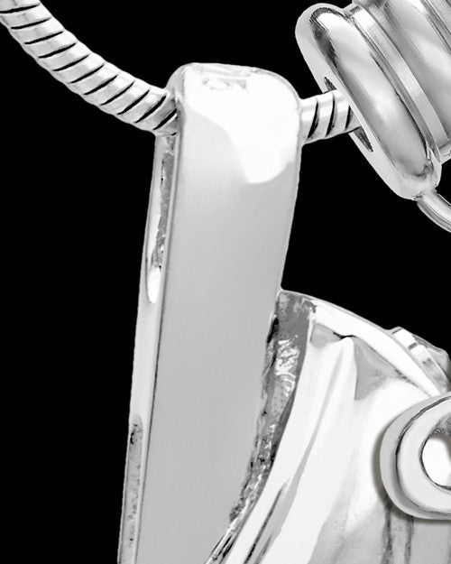 Sterling Silver Grace Cremation Urn Pendant - October