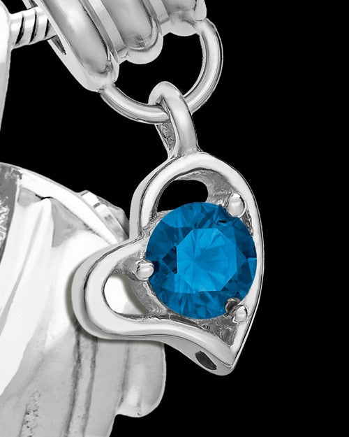 Sterling Silver Grace Cremation Urn Pendant - September