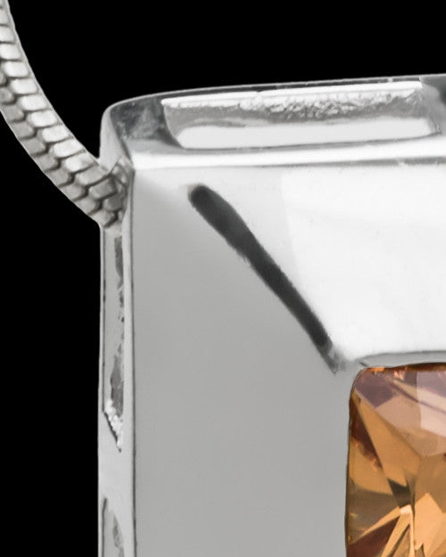 Silver Plated Autumn Cremation Urn Pendant